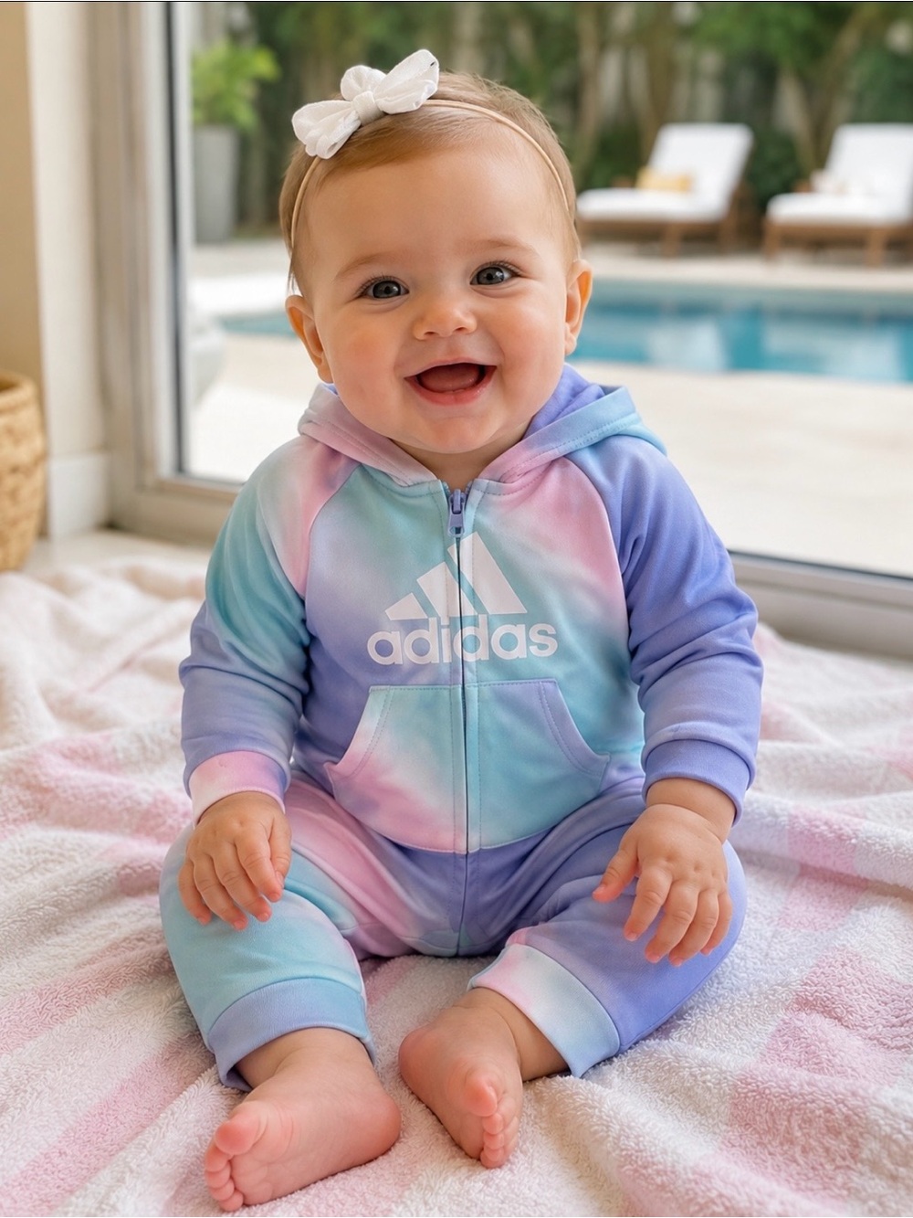 NWT ADIDAS Pastel Girls One Piece